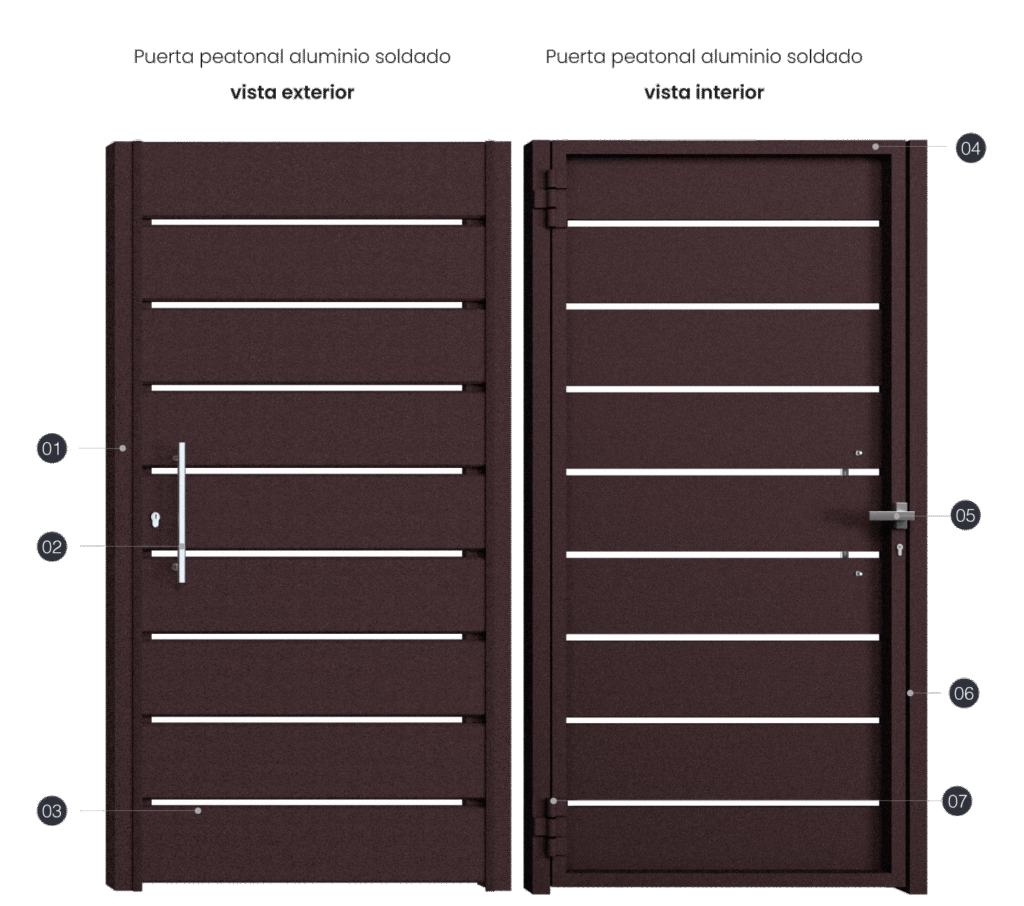 mykonos detalle puerta peatonal